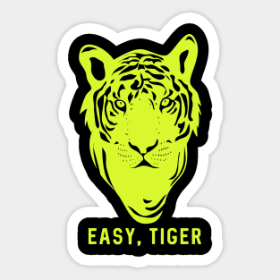 Easy Tiger Tiger's Face Graphic Sticker